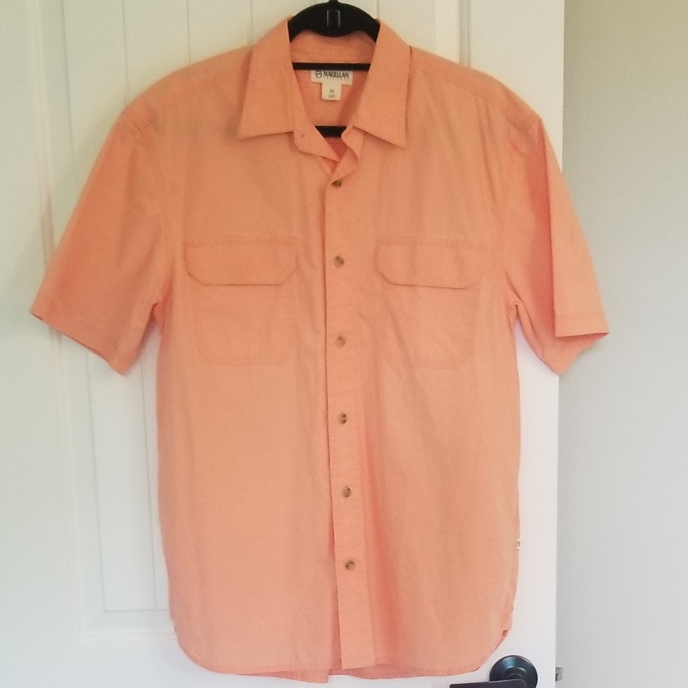 Coral/orange Magellan Medium button down shirt